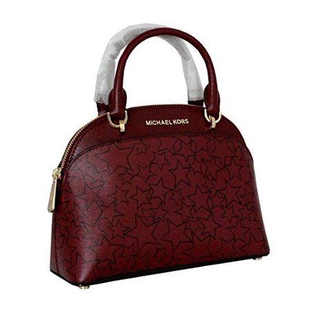 michael kors emmy dome satchel mulberry stars